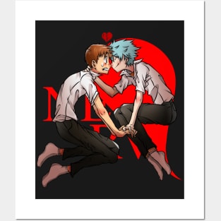 Shinji and Kaworu Loves! Posters and Art